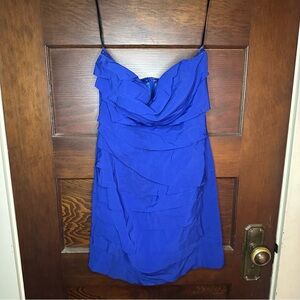 Blue Strapless Minuet S Dress